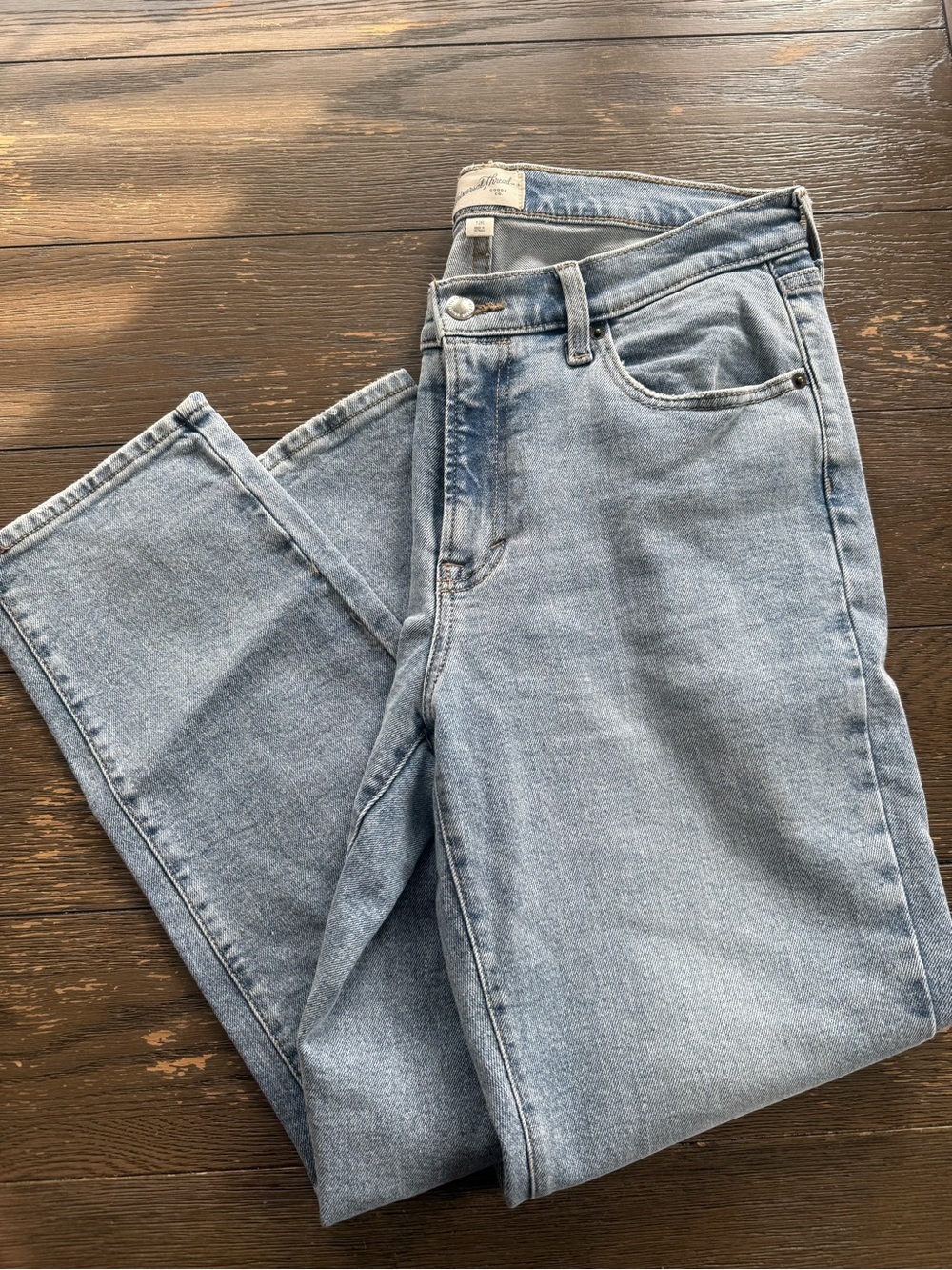 Light Blue Women’s Straight-Leg Jeans